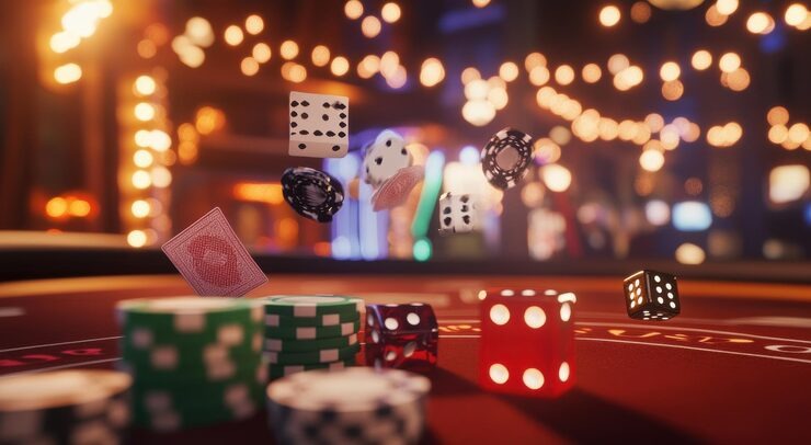 Live dealer blackjack table at ronlox studio with HD camera feed